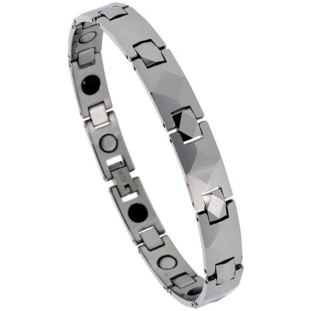 Tungsten Carbide Bracelet Magnetic Therapy 8.5